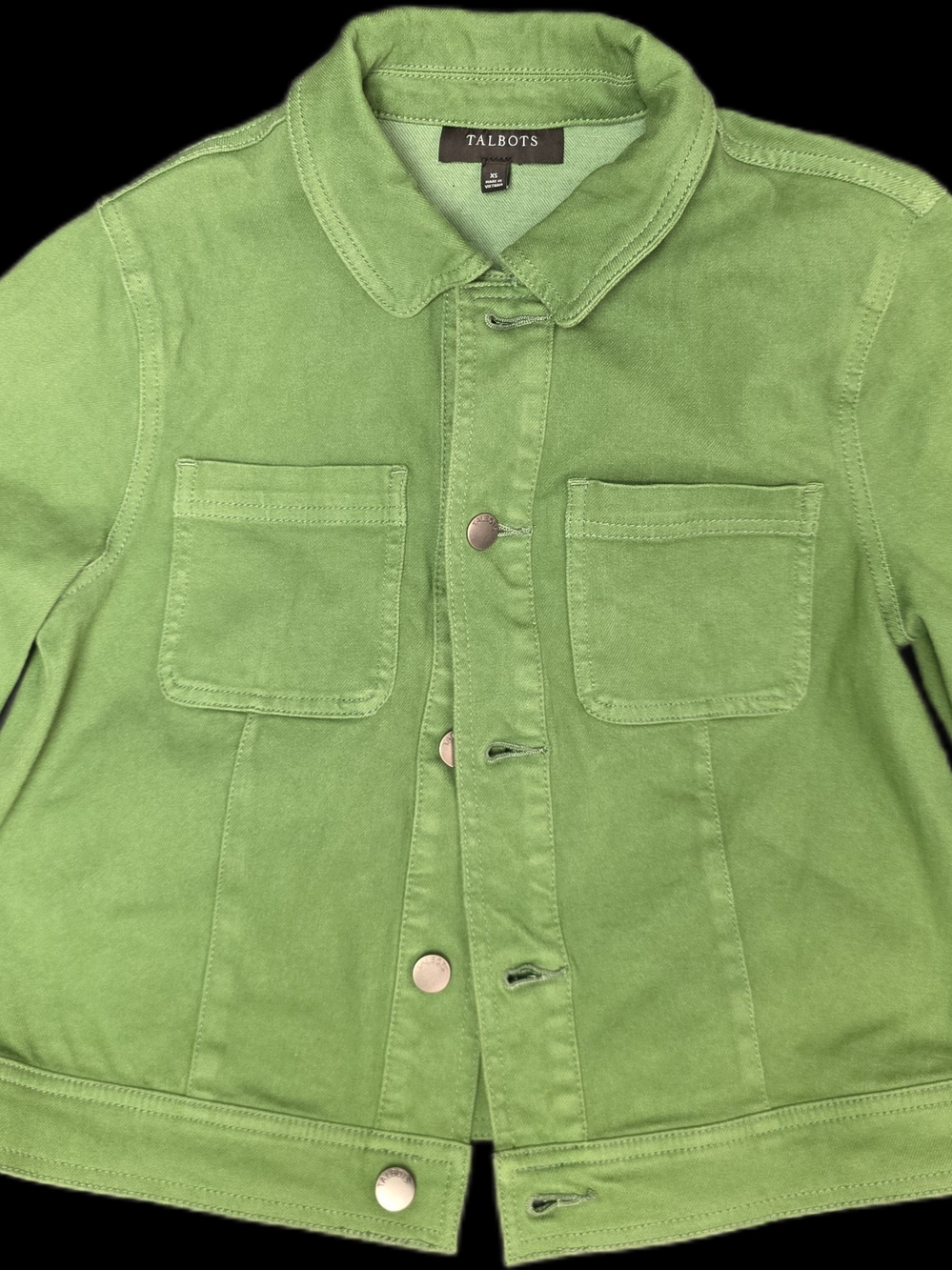 Talbots Green Cotton Utility Jacket